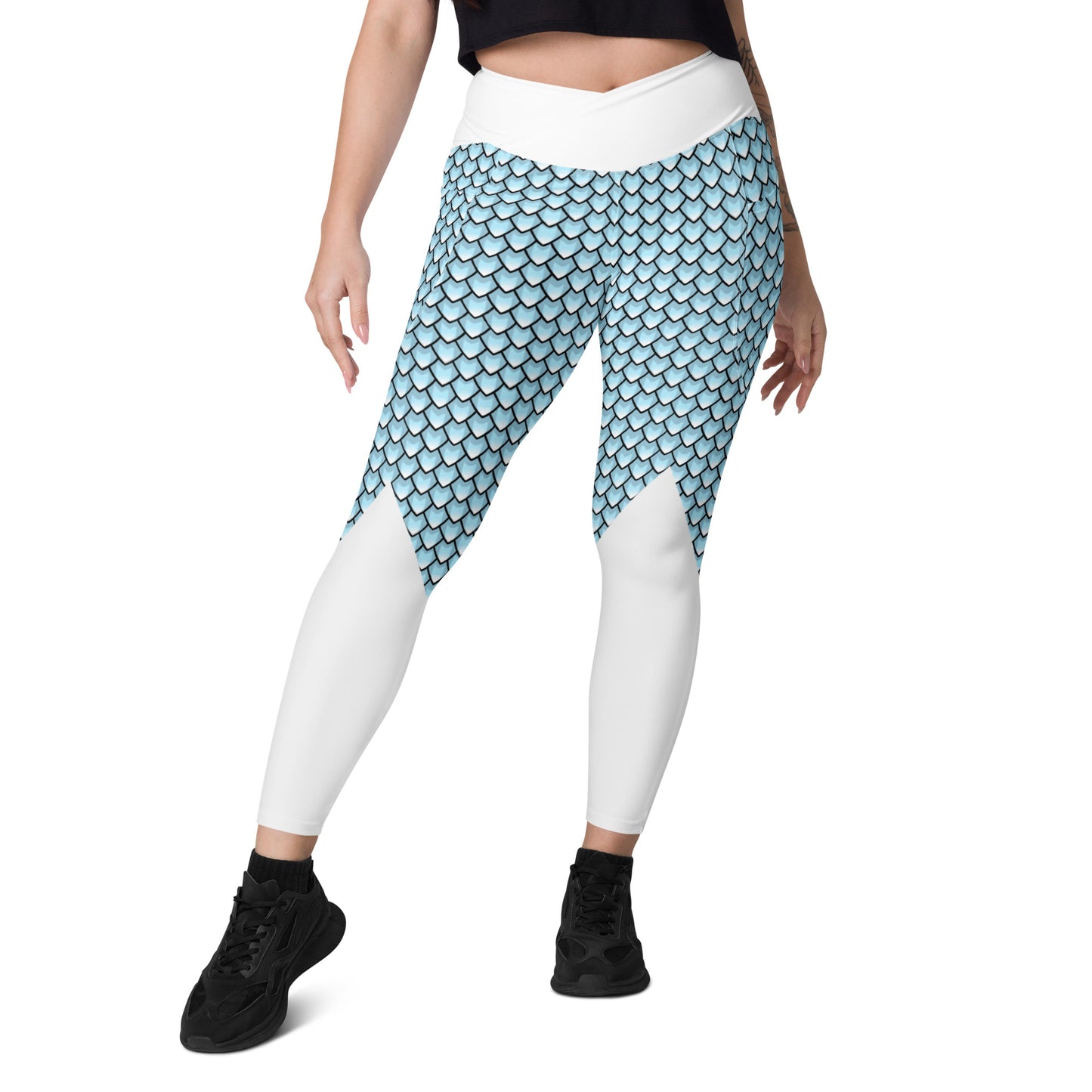 Frost Dragon Leggings with Pockets