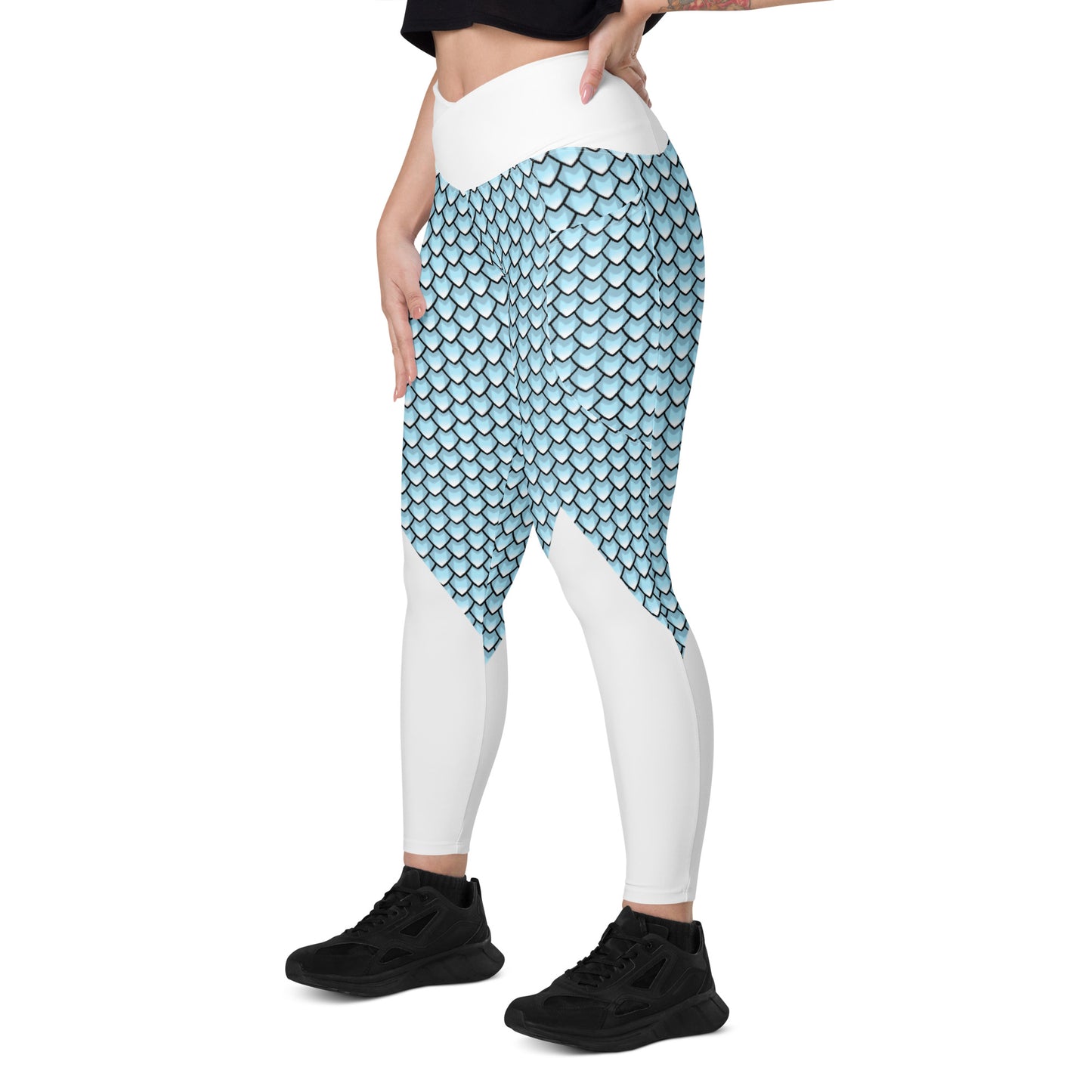 Frost Dragon Leggings with Pockets