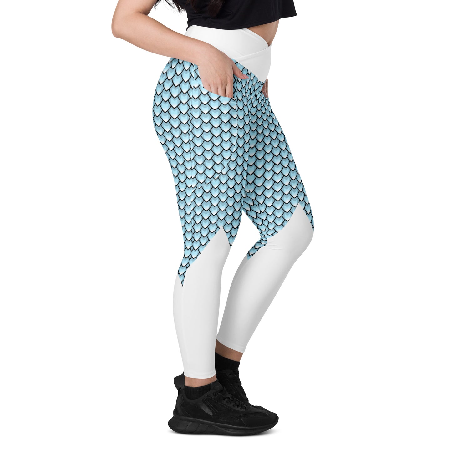 Frost Dragon Leggings with Pockets